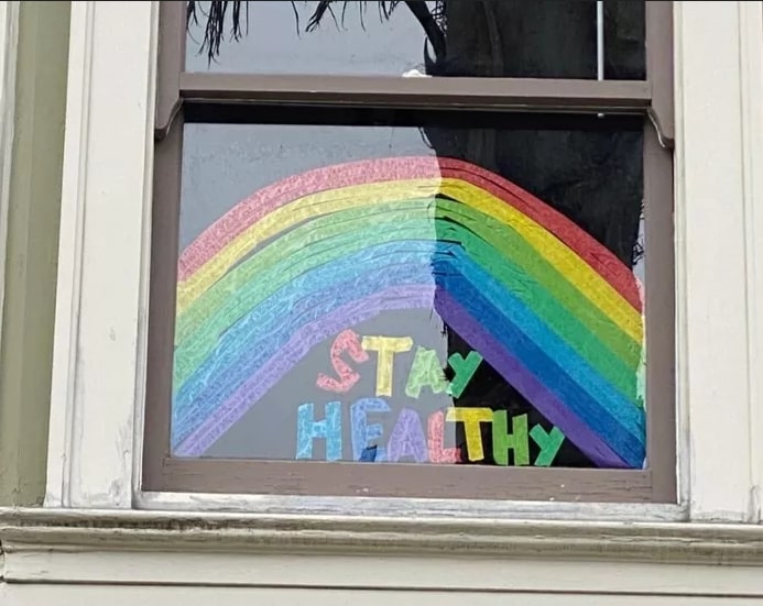 stay healthy and a rainbow