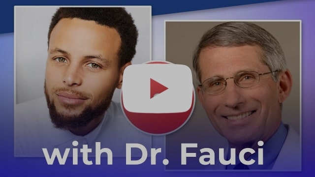 Steph curry and Dr. Fauci